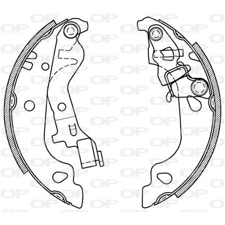 Jeu de mâchoires de frein OPEN PARTS