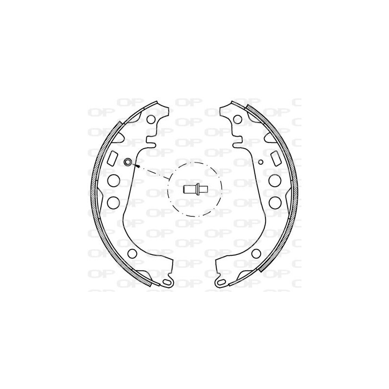 Jeu de mâchoires de frein OPEN PARTS