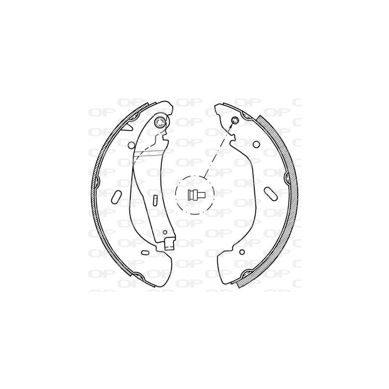 Jeu de mâchoires de frein OPEN PARTS