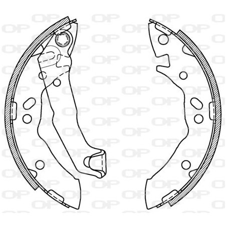 Jeu de mâchoires de frein OPEN PARTS