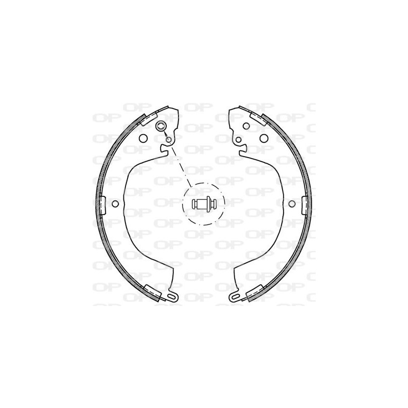 Jeu de mâchoires de frein OPEN PARTS