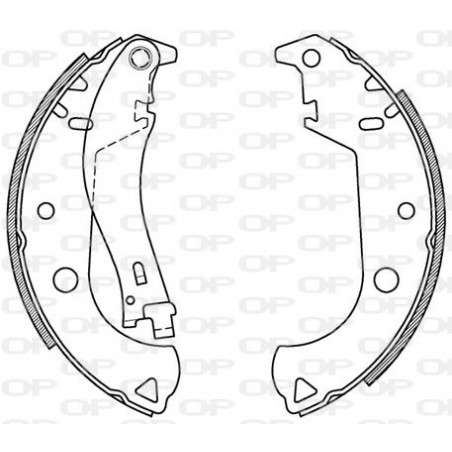 Jeu de mâchoires de frein OPEN PARTS