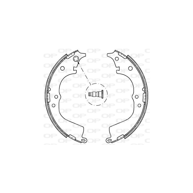 Jeu de mâchoires de frein OPEN PARTS