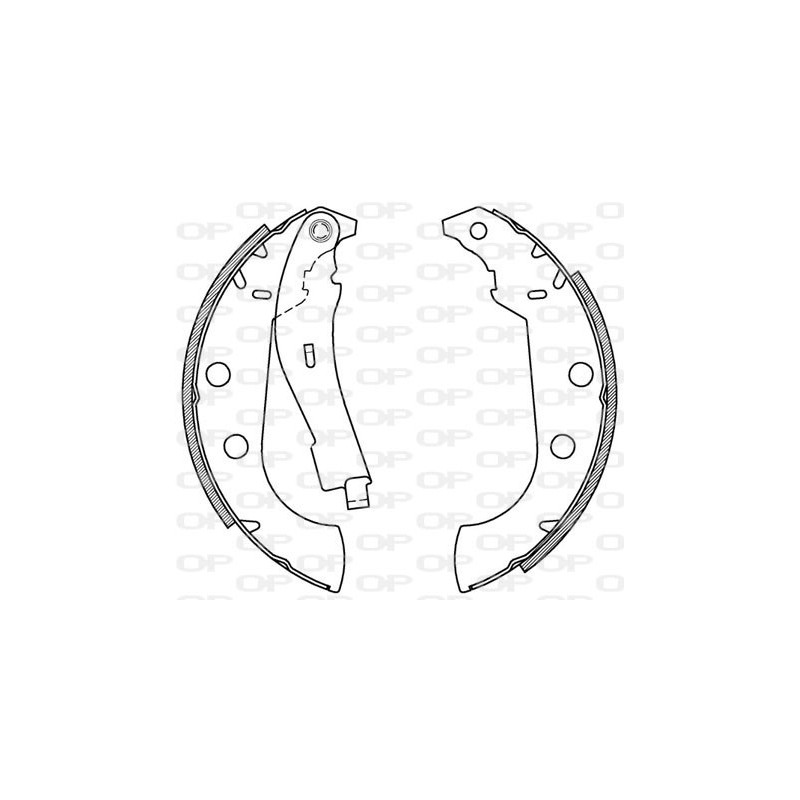 Jeu de mâchoires de frein OPEN PARTS