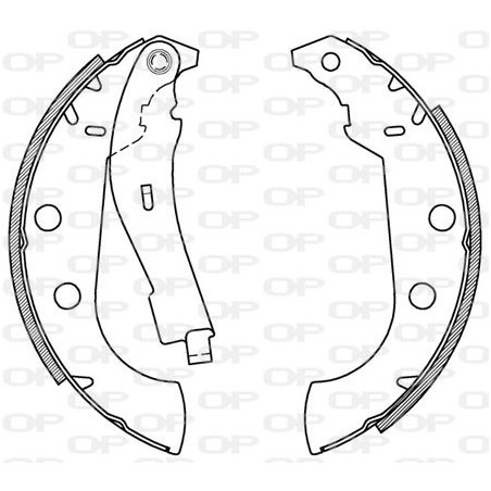Jeu de mâchoires de frein OPEN PARTS