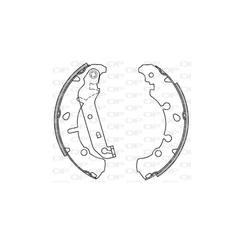 Jeu de mâchoires de frein OPEN PARTS