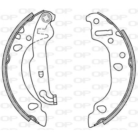 Jeu de mâchoires de frein OPEN PARTS