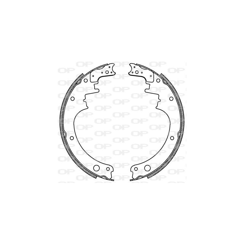 Jeu de mâchoires de frein OPEN PARTS