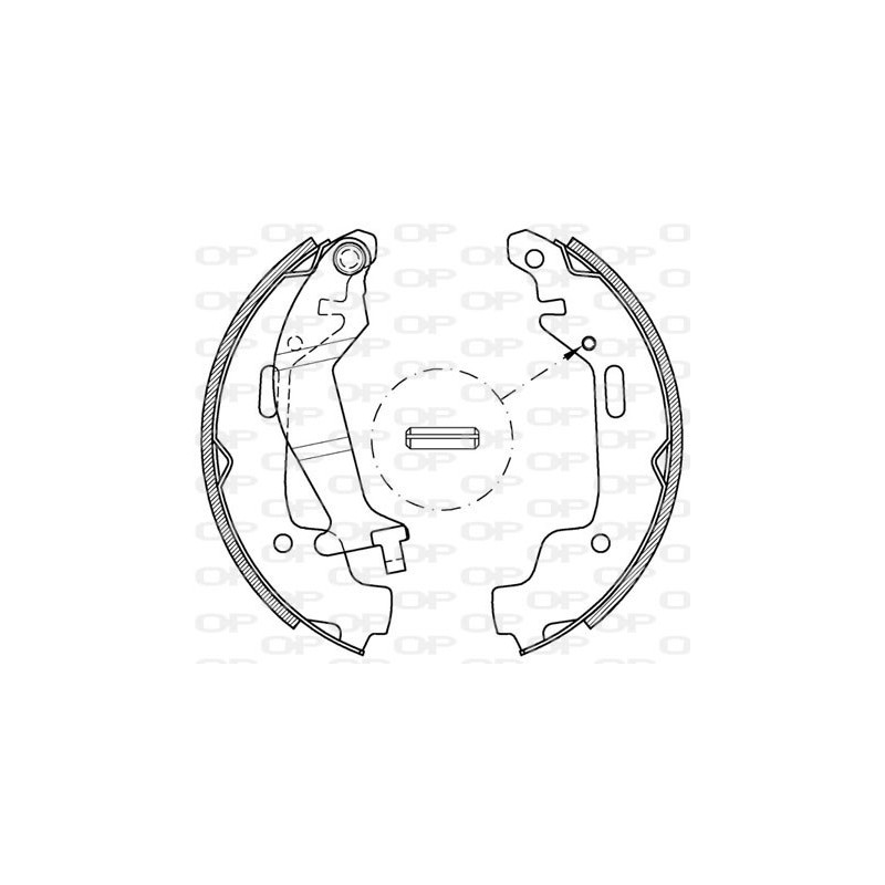 Jeu de mâchoires de frein OPEN PARTS