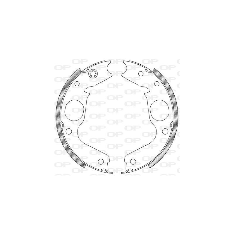 Jeu de mâchoires de frein OPEN PARTS