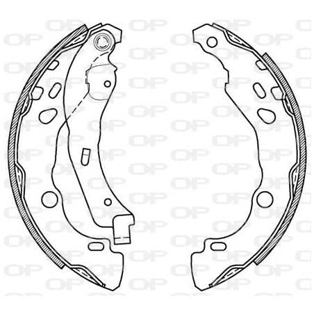 Jeu de mâchoires de frein...