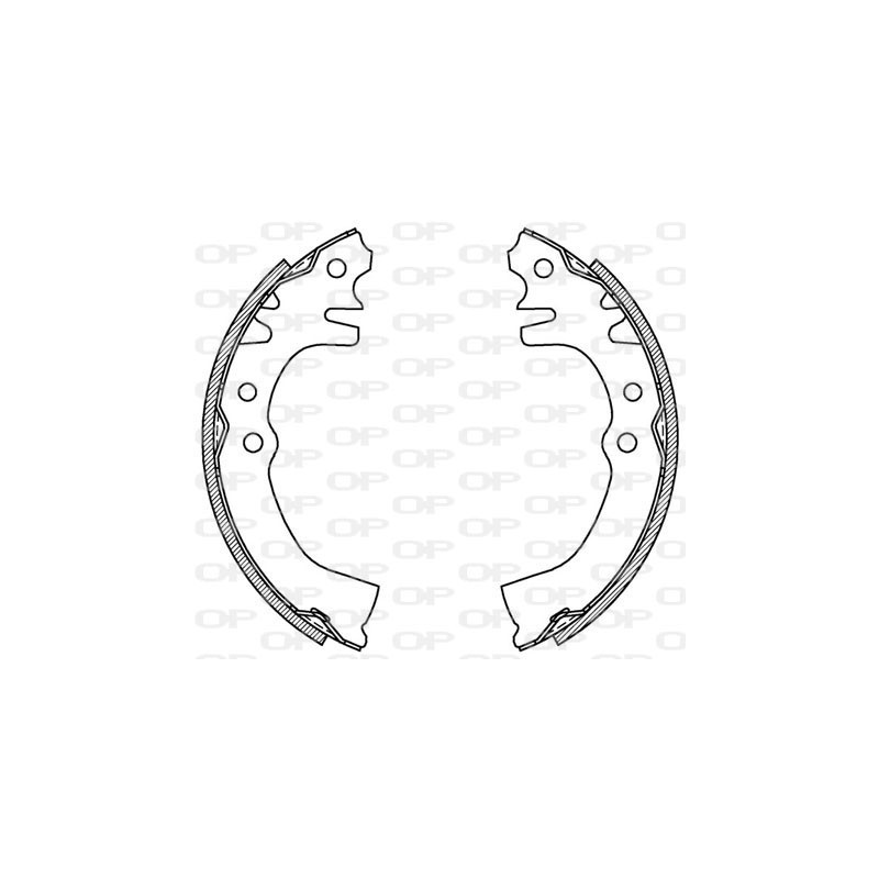 Jeu de mâchoires de frein OPEN PARTS