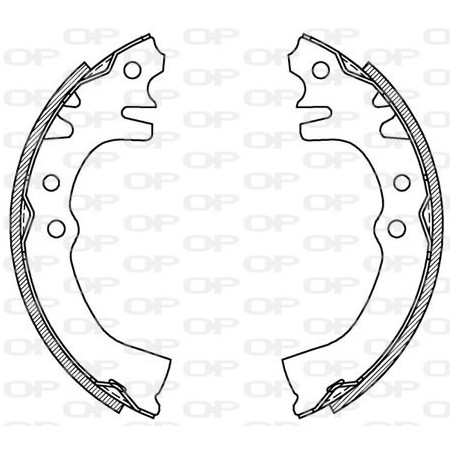 Jeu de mâchoires de frein OPEN PARTS