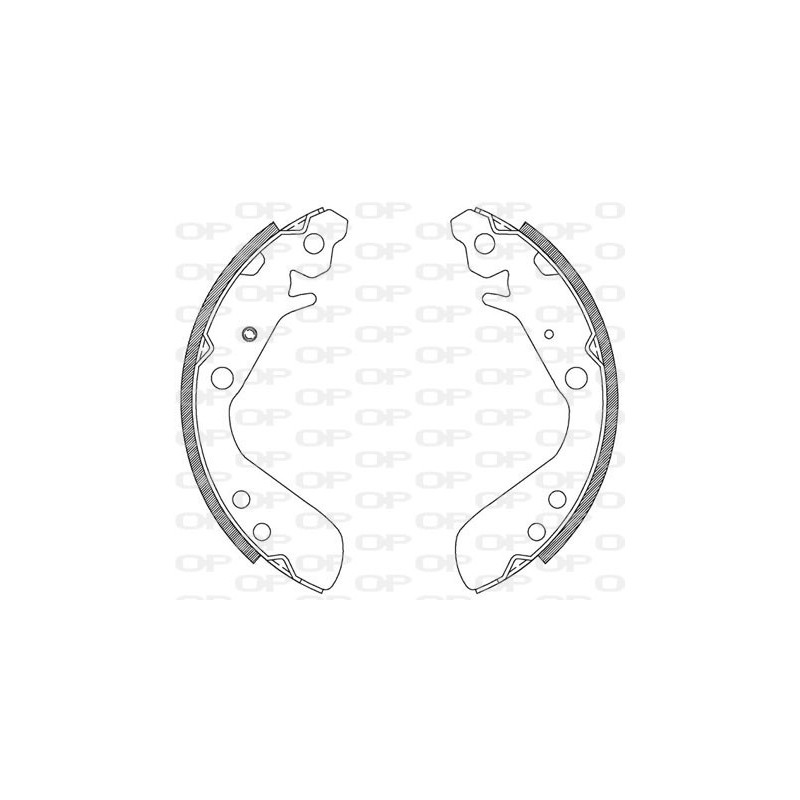 Jeu de mâchoires de frein OPEN PARTS