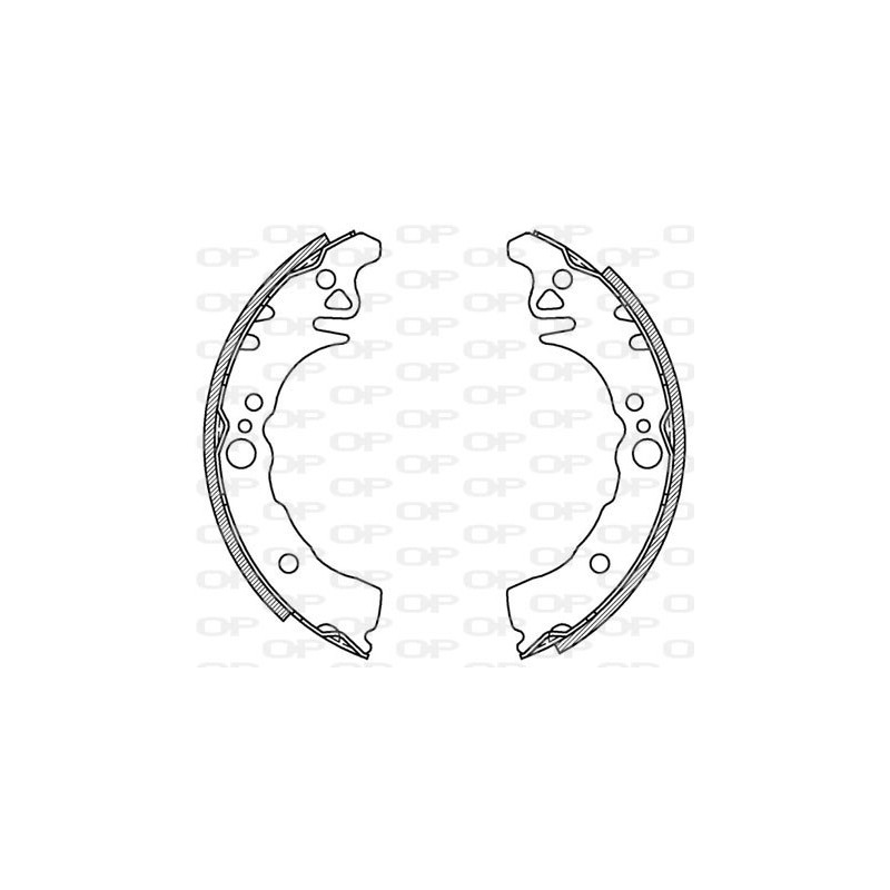 Jeu de mâchoires de frein OPEN PARTS