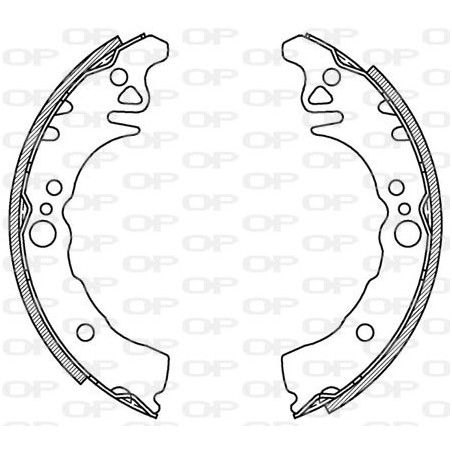 Jeu de mâchoires de frein OPEN PARTS
