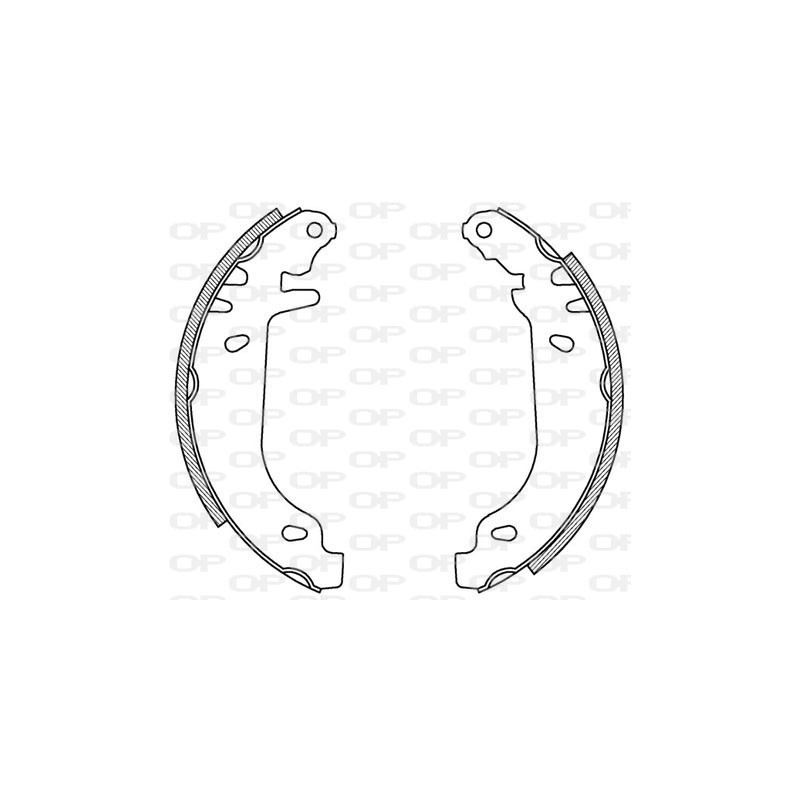 Jeu de mâchoires de frein OPEN PARTS