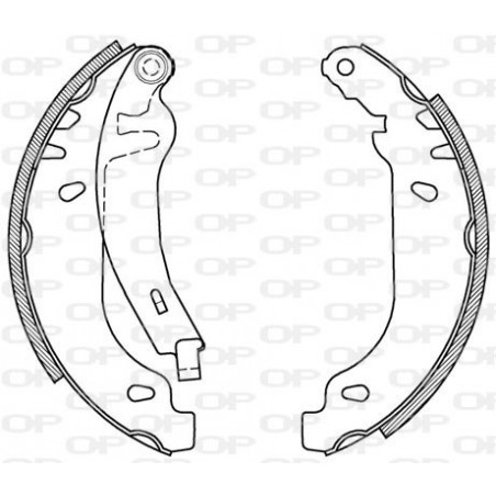 Jeu de mâchoires de frein...