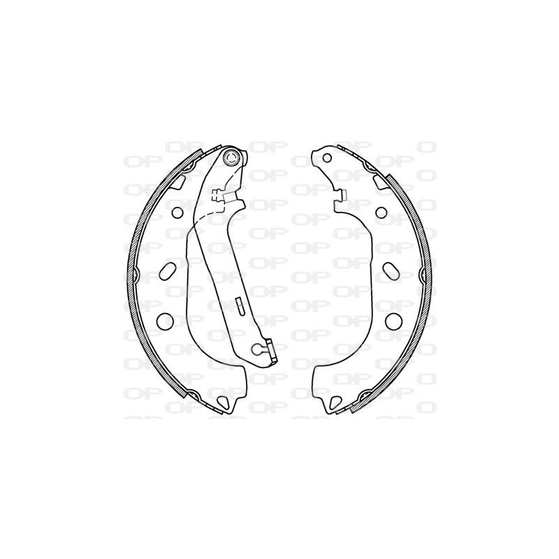 Jeu de mâchoires de frein OPEN PARTS