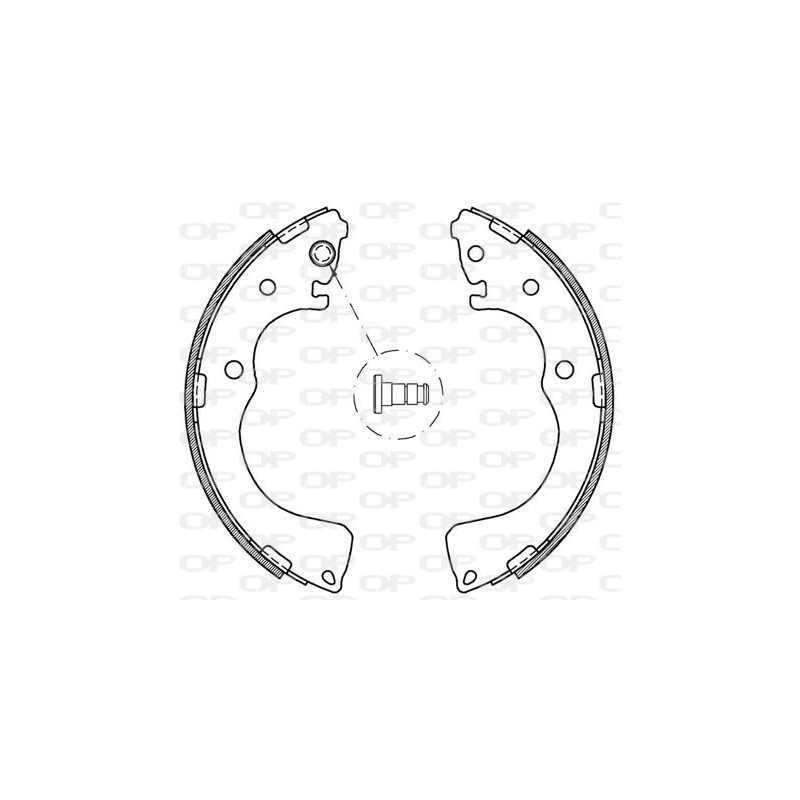 Jeu de mâchoires de frein OPEN PARTS