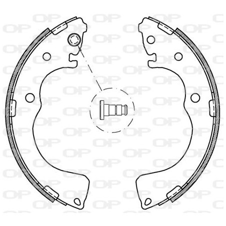 Jeu de mâchoires de frein OPEN PARTS