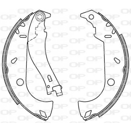 Jeu de mâchoires de frein OPEN PARTS