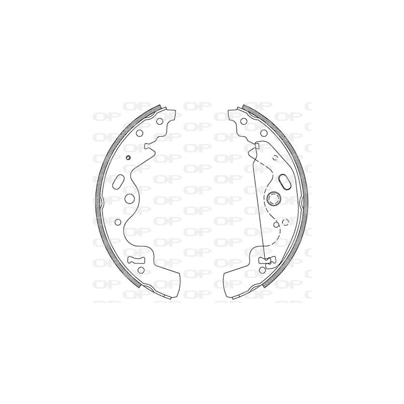 Jeu de mâchoires de frein OPEN PARTS