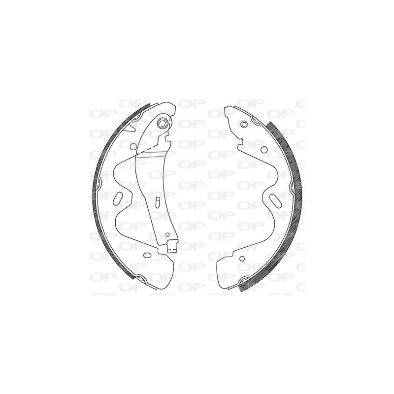 Jeu de mâchoires de frein OPEN PARTS