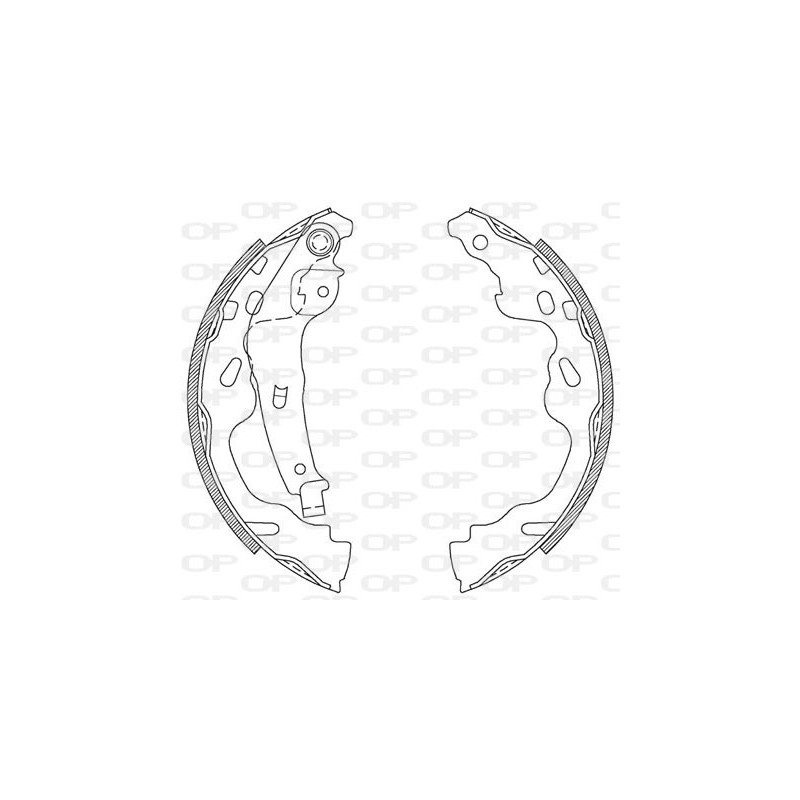 Jeu de mâchoires de frein OPEN PARTS