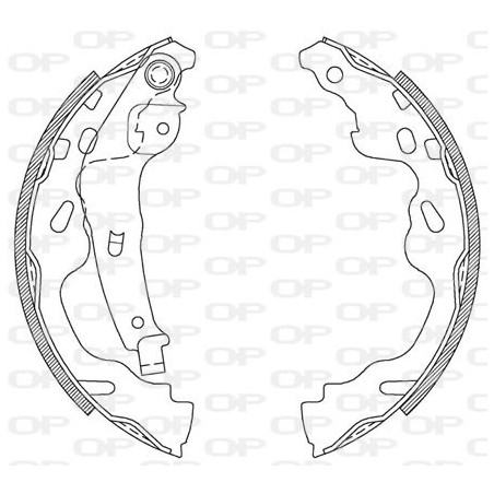 Jeu de mâchoires de frein...
