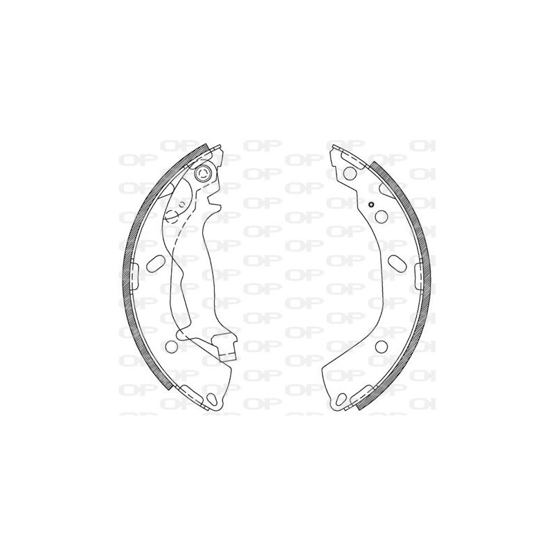 Jeu de mâchoires de frein OPEN PARTS