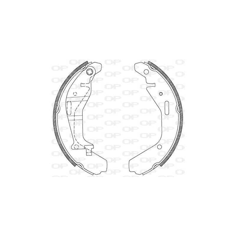 Jeu de mâchoires de frein OPEN PARTS