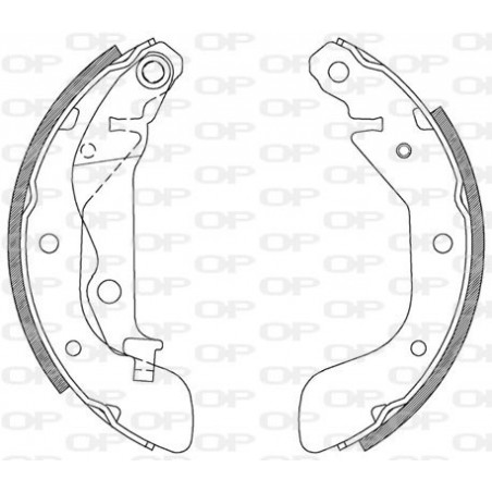 Jeu de mâchoires de frein OPEN PARTS