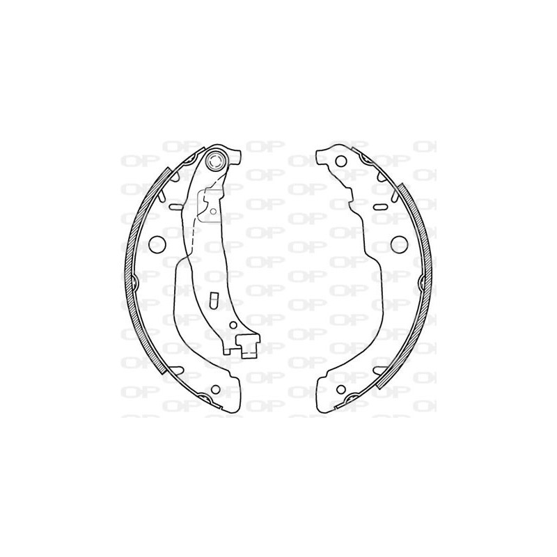 Jeu de mâchoires de frein OPEN PARTS
