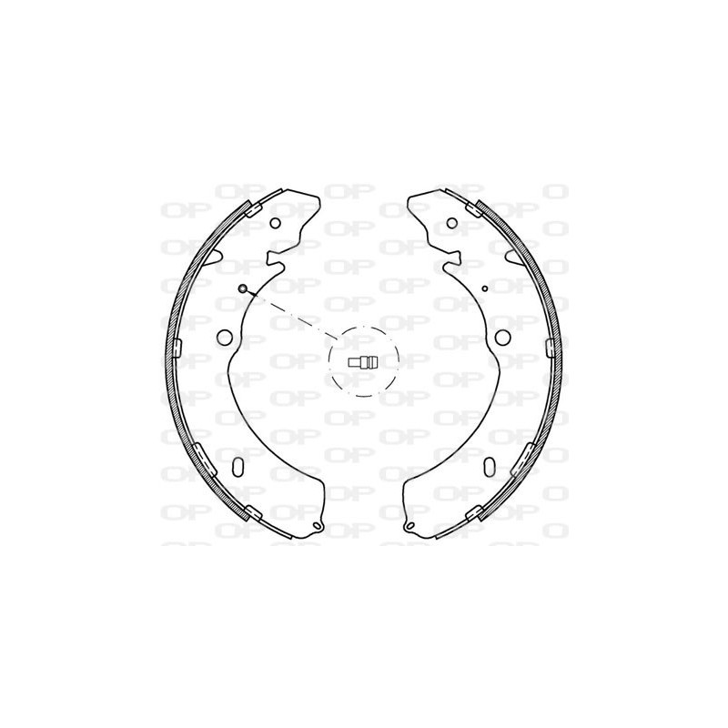 Jeu de mâchoires de frein OPEN PARTS