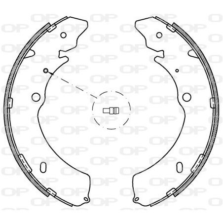 Jeu de mâchoires de frein OPEN PARTS