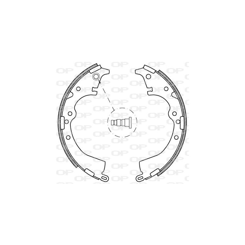 Jeu de mâchoires de frein OPEN PARTS