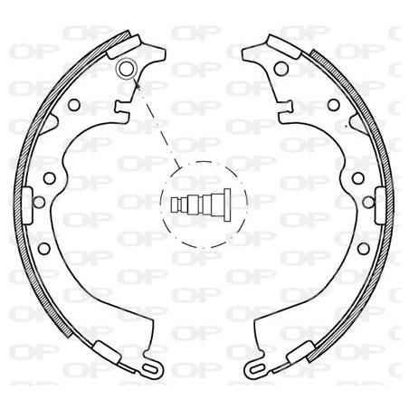 Jeu de mâchoires de frein...