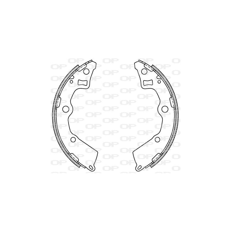 Jeu de mâchoires de frein OPEN PARTS