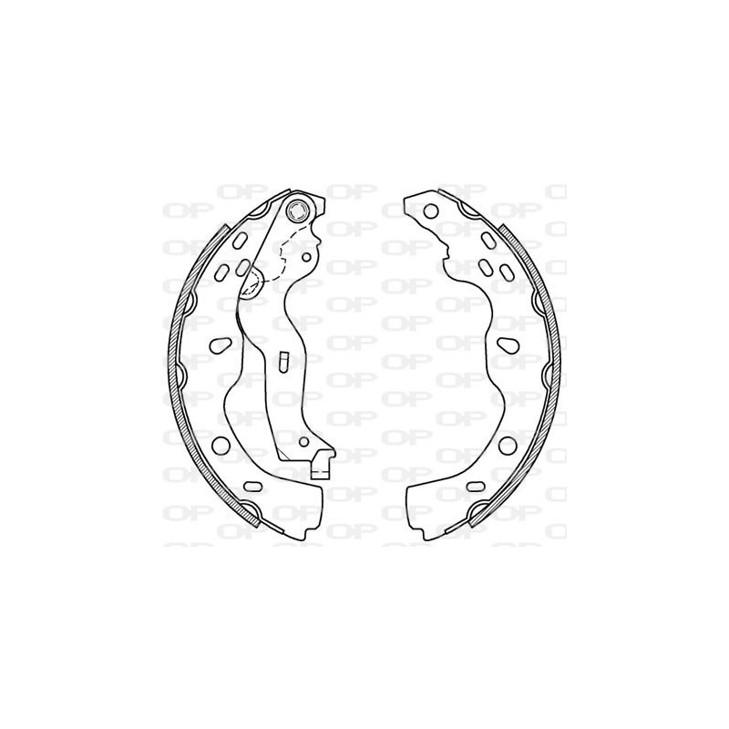 Jeu de mâchoires de frein OPEN PARTS