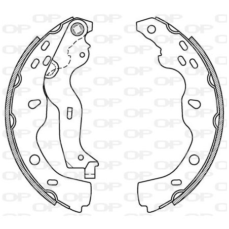 Jeu de mâchoires de frein OPEN PARTS