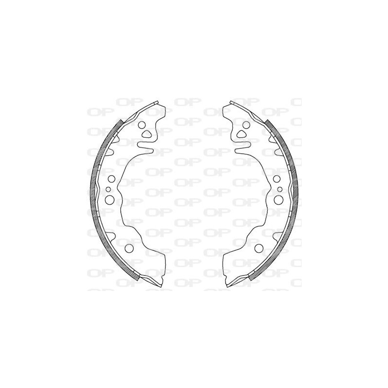 Jeu de mâchoires de frein OPEN PARTS