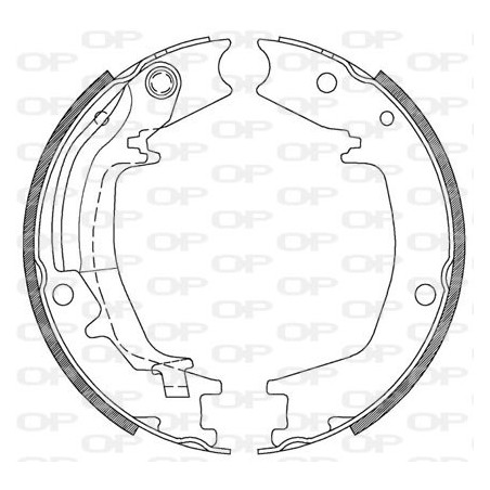 Jeu de mâchoires de frein OPEN PARTS