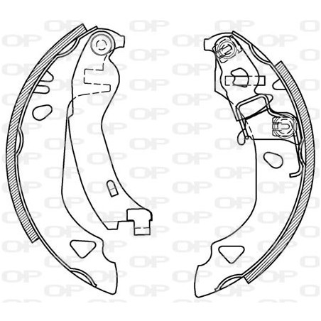 Jeu de mâchoires de frein OPEN PARTS