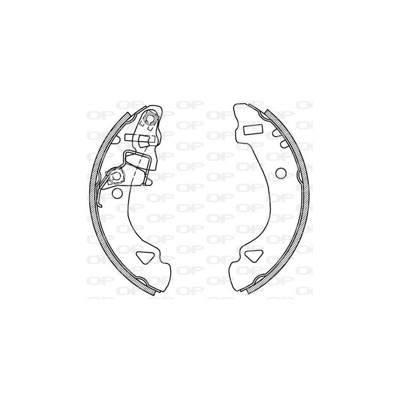 Jeu de mâchoires de frein OPEN PARTS