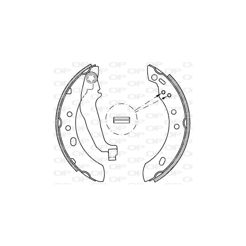 Jeu de mâchoires de frein OPEN PARTS