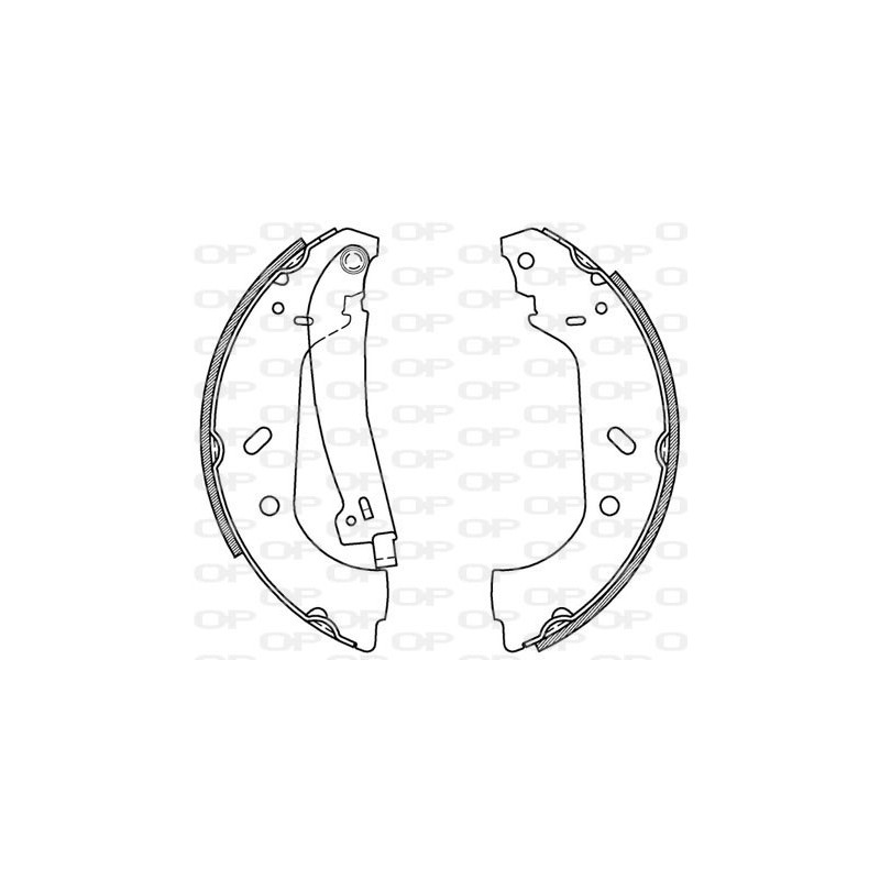 Jeu de mâchoires de frein OPEN PARTS