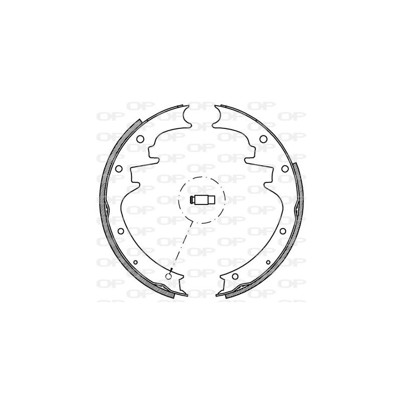 Jeu de mâchoires de frein OPEN PARTS