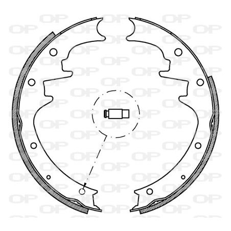 Jeu de mâchoires de frein OPEN PARTS