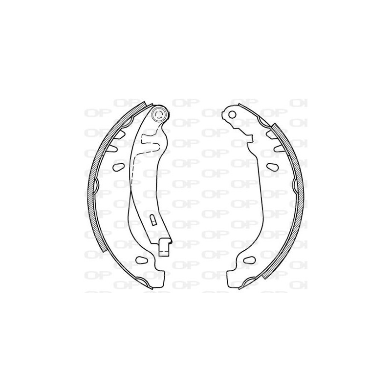 Jeu de mâchoires de frein OPEN PARTS